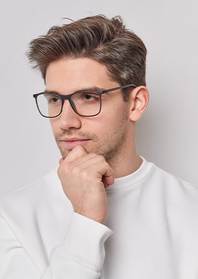 Okulary korekcyjne prostokątne